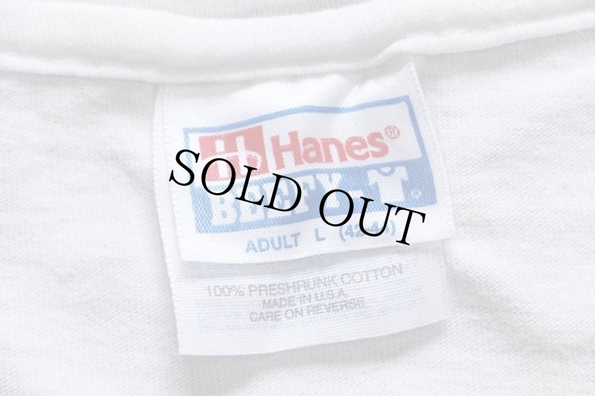 画像4: 90s USA製 Hanes ENTERTAINMENT TELEVISION コットンTシャツ 白 L (4)