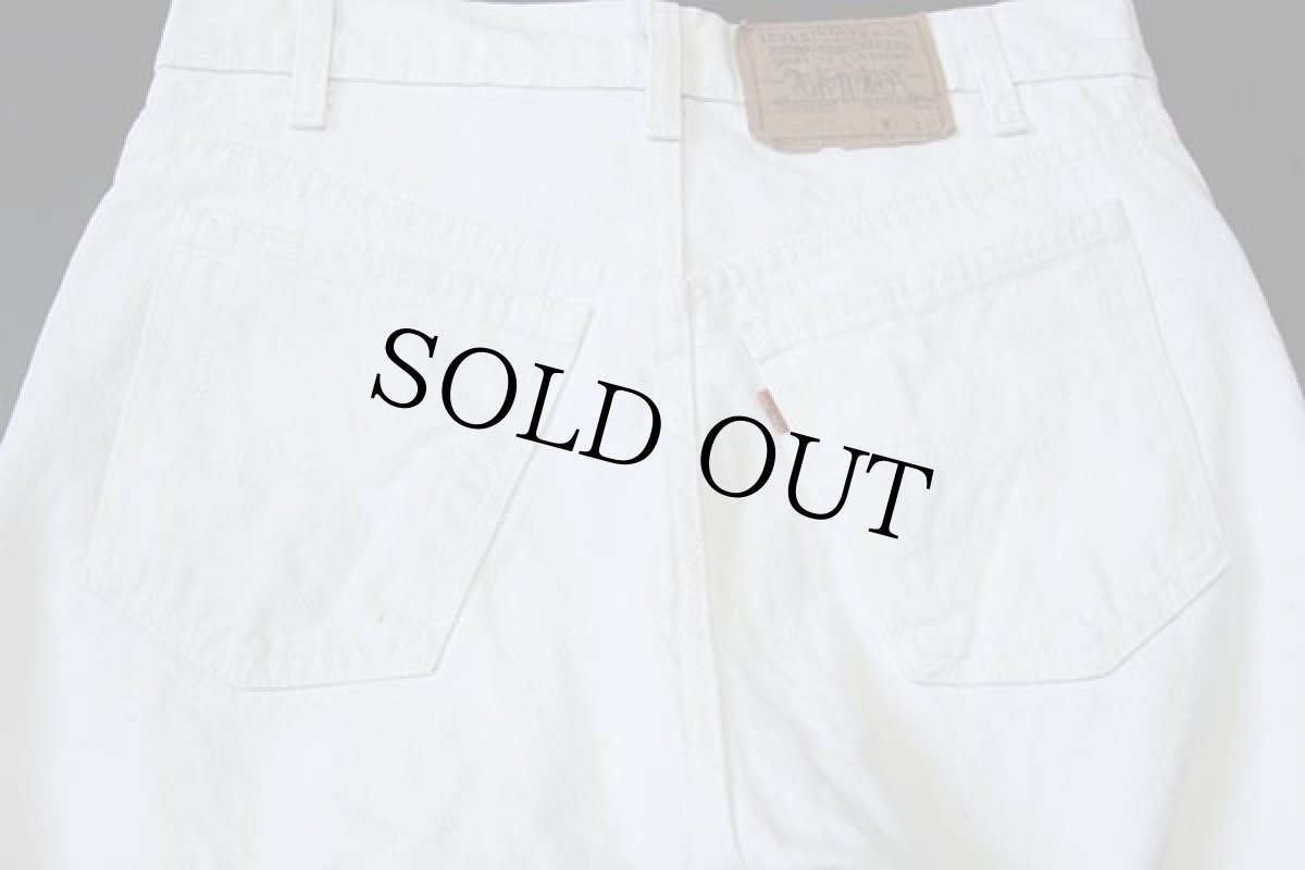 画像5: 80s USA製 Levi'sリーバイス 505 ホワイト デニムパンツ w31 L32 (5)