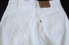 画像5: 80s USA製 Levi'sリーバイス 505 ホワイト デニムパンツ w31 L32 (5)