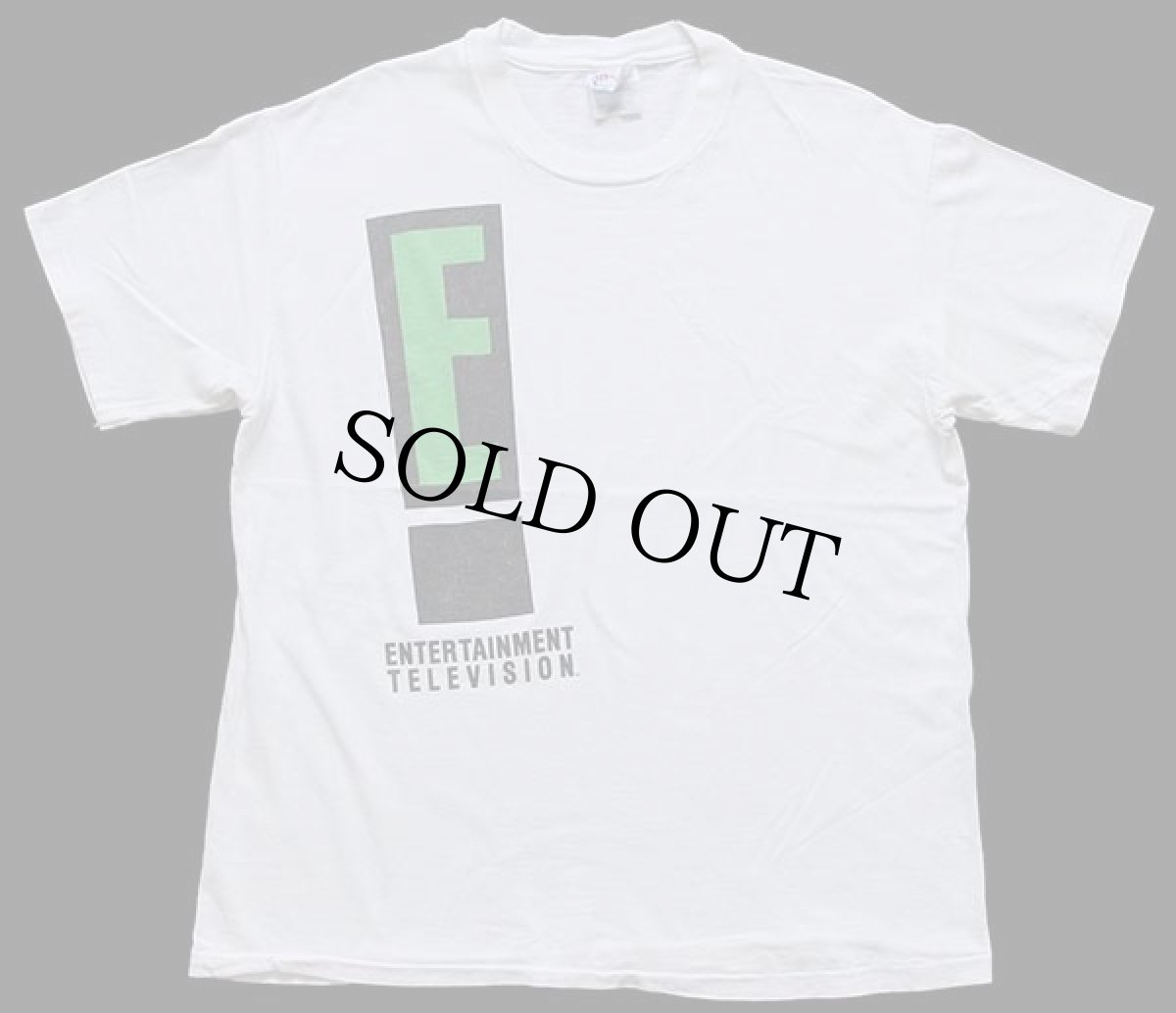 画像2: 90s USA製 Hanes ENTERTAINMENT TELEVISION コットンTシャツ 白 L (2)