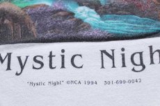 画像4: 90s USA製 Mystic Night アート コットンTシャツ 白 L (4)