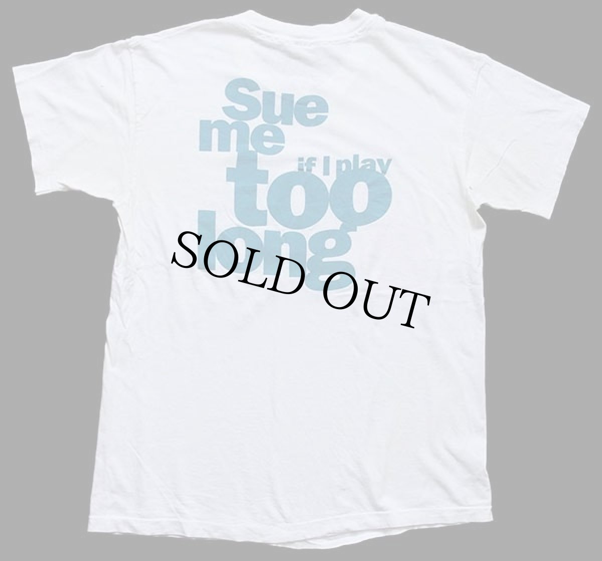 画像3: 80s STEELY DAN Sue me if I play too long ギター 鍵盤 両面プリント コットン バンドTシャツ 白 (3)
