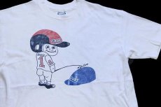 画像1: 90s USA製 Hanes MLB RED SOX vs CHICAGO CUBS コットンTシャツ 白 XL (1)