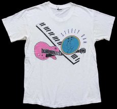 画像2: 80s STEELY DAN Sue me if I play too long ギター 鍵盤 両面プリント コットン バンドTシャツ 白 (2)