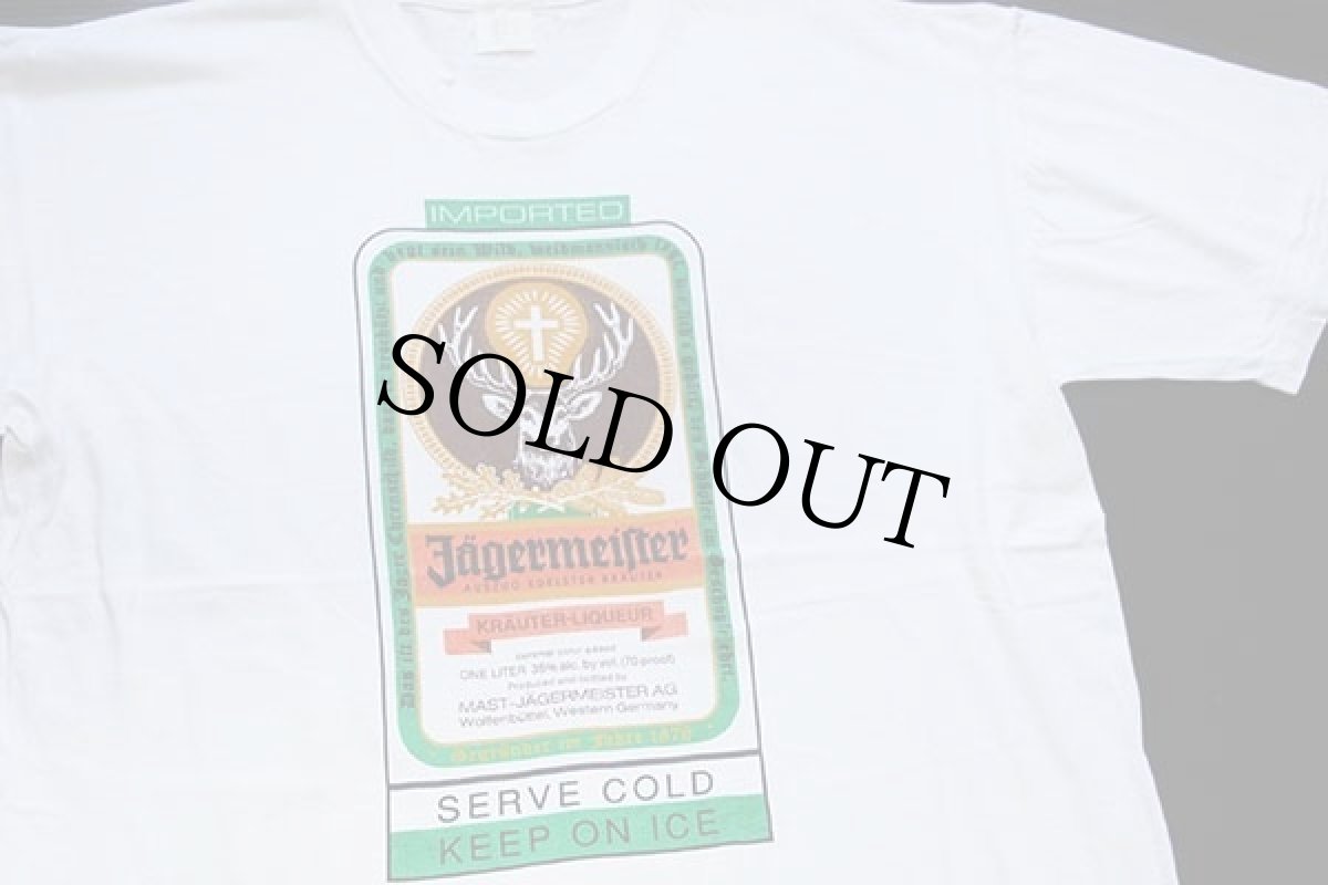 画像1: 90s Jagermeister so smooth 両面プリント コットンTシャツ 白 (1)