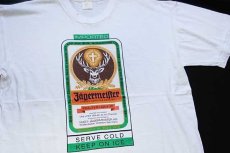 画像1: 90s Jagermeister so smooth 両面プリント コットンTシャツ 白 (1)