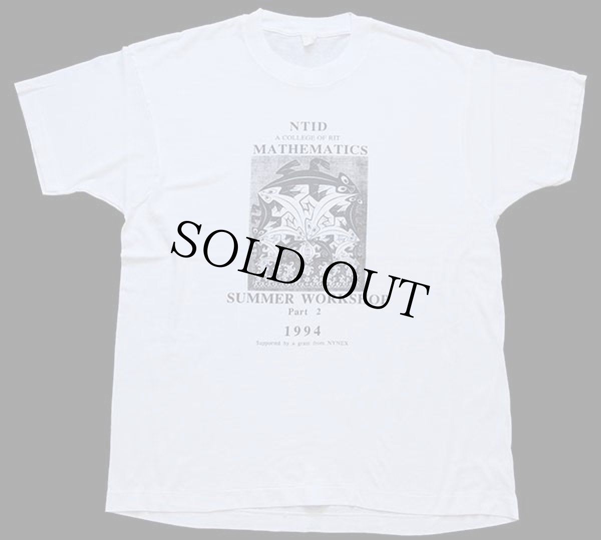 画像2: 90s NTID MATHEMATICS SUMMER WORKSHOP アート Tシャツ 白 (2)