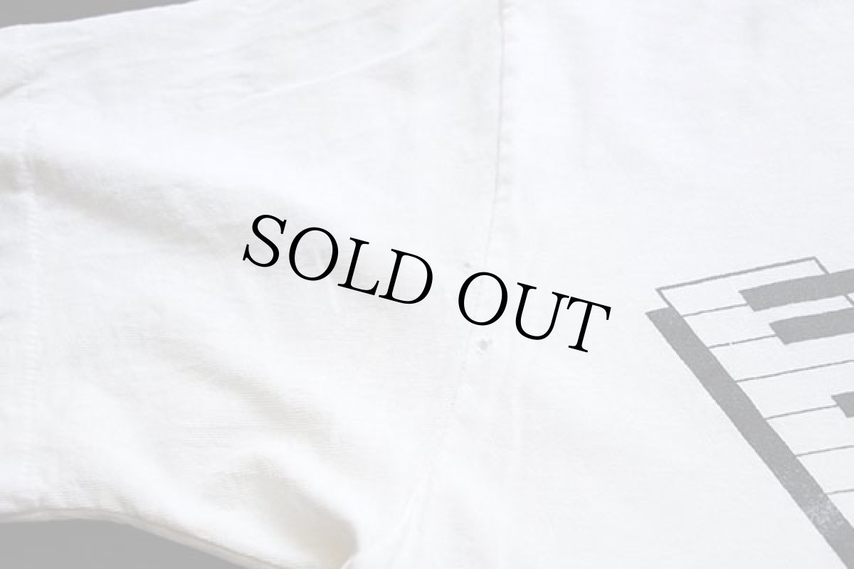 画像5: 80s STEELY DAN Sue me if I play too long ギター 鍵盤 両面プリント コットン バンドTシャツ 白 (5)