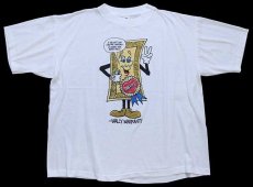 画像2: 90s WALLY WARRANTY マスコット Tシャツ 白 XL (2)