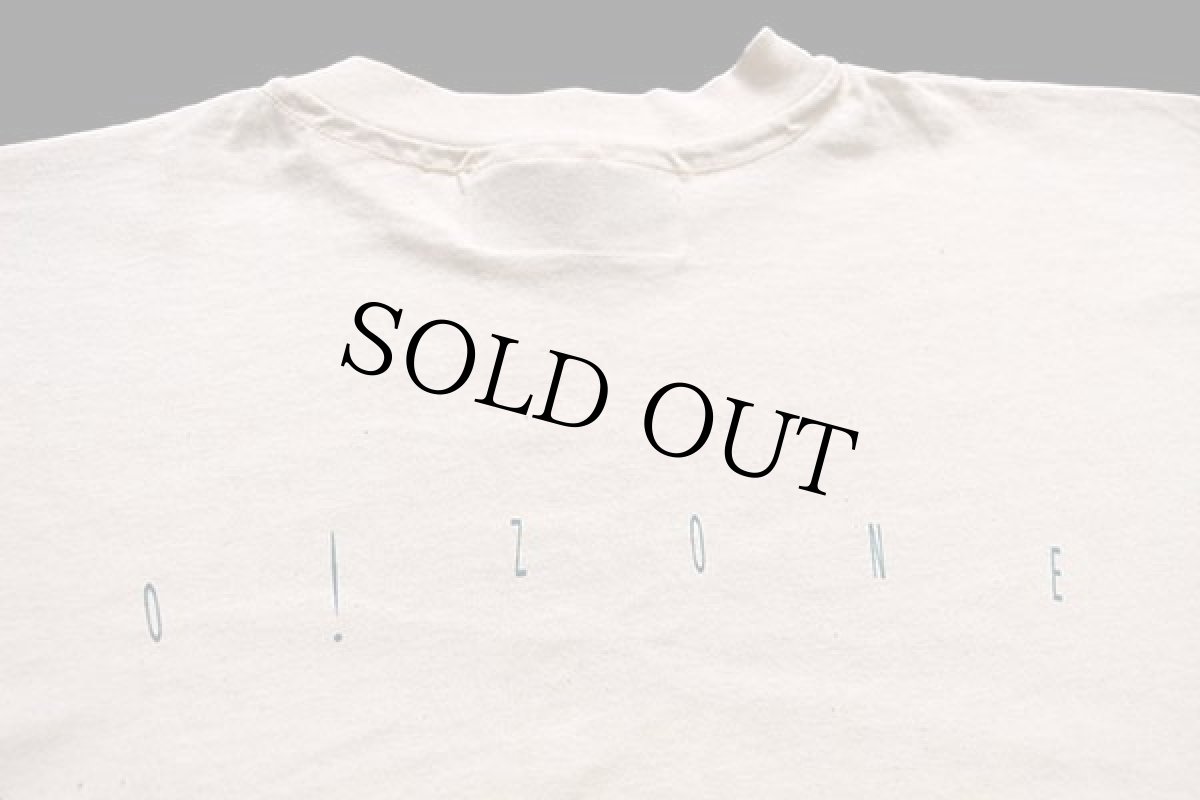 画像4: デッドストック★90s USA製 O! ZONE バックプリント コットン 長袖Tシャツ 生成り XL★A (4)