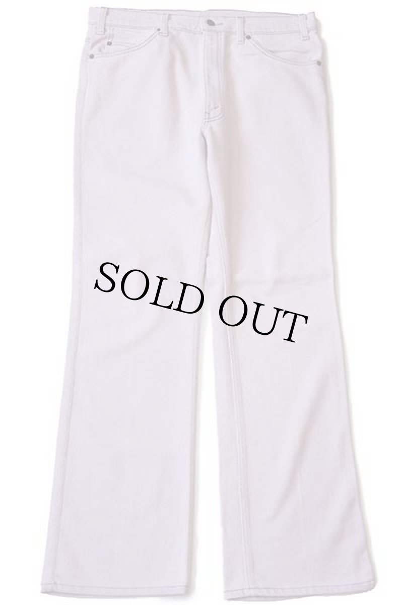 画像2: 80s USA製 Levi'sリーバイス 517 ストレッチ カラーデニムパンツ 薄紫 w36★ブーツカット (2)