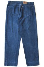 画像3: 90s USA製 Levi'sリーバイス 550 カラーデニムパンツ 後染め 藍色 w38 L30 (3)