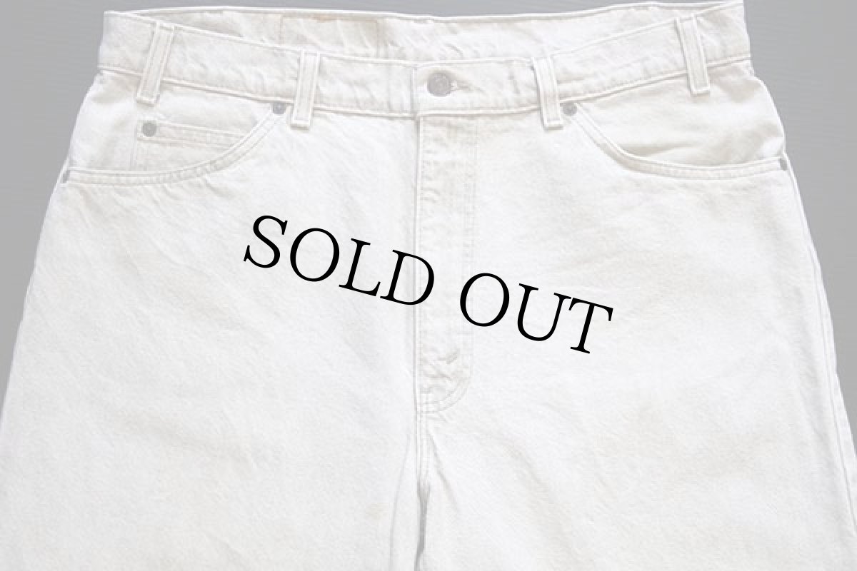 画像4: 90s USA製 Levi'sリーバイス 550 先染め カラーデニムパンツ ライトカーキ w38 L30 (4)