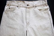 画像4: 90s USA製 Levi'sリーバイス 550 先染め カラーデニムパンツ ライトカーキ w38 L30 (4)