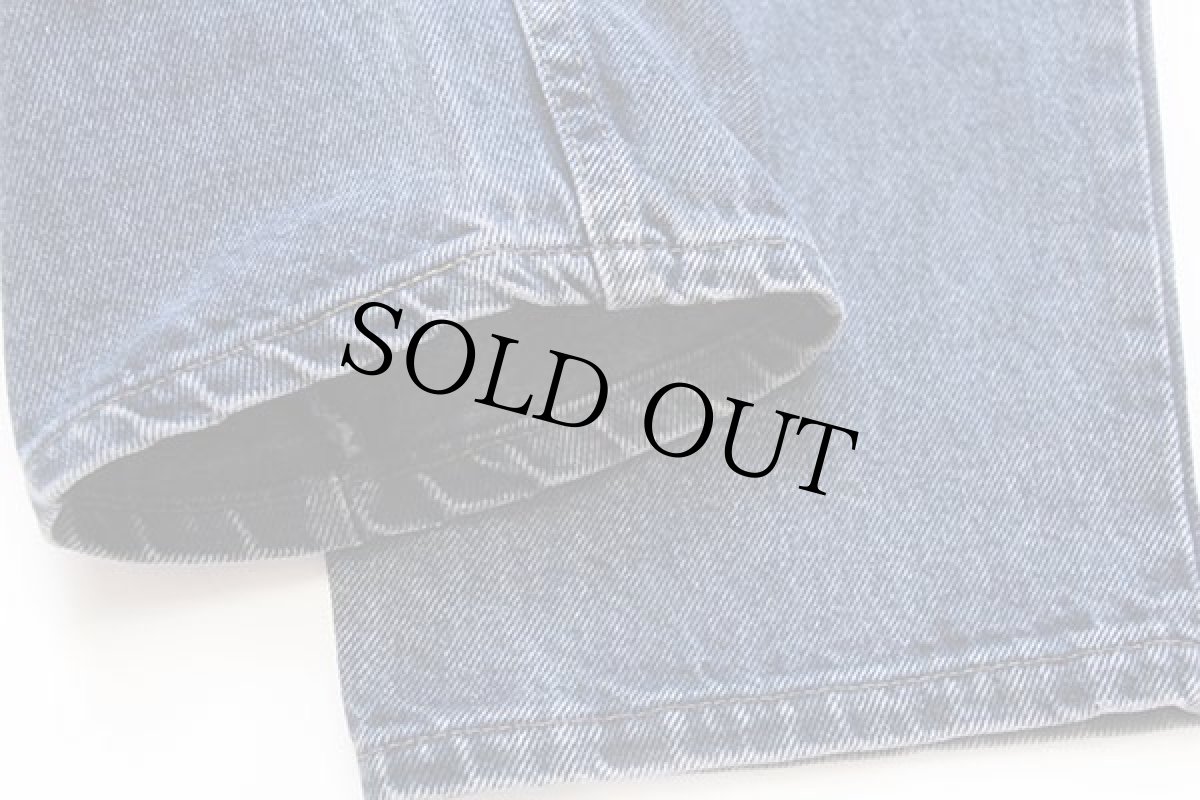 画像8: 90s USA製 Levi'sリーバイス 550 カラーデニムパンツ 紺 w36 L32 (8)