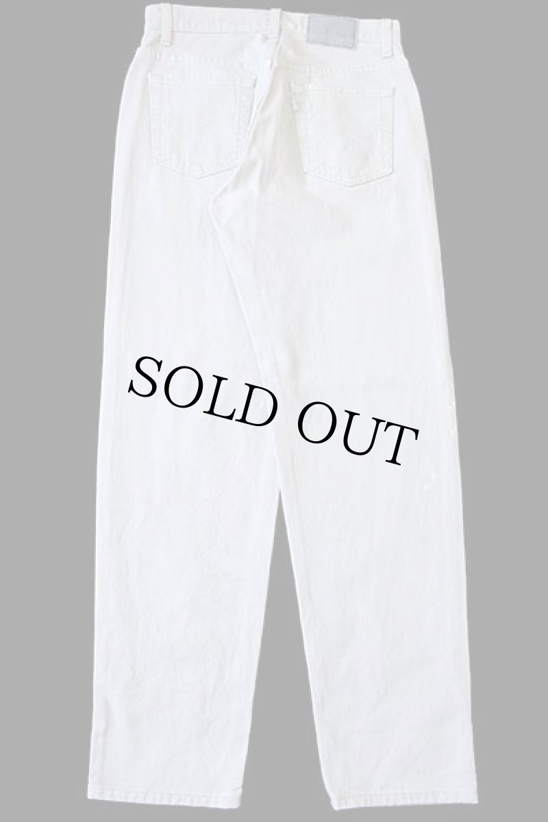 画像3: 90s USA製 Levi'sリーバイス silverTabシルバータブ loose カラーデニムパンツ ライトグレーベージュ 5/6 (3)
