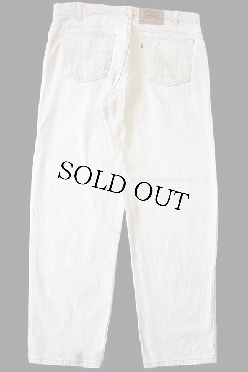 画像3: 90s USA製 Levi'sリーバイス 550 先染め カラーデニムパンツ ライトカーキ w38 L30 (3)