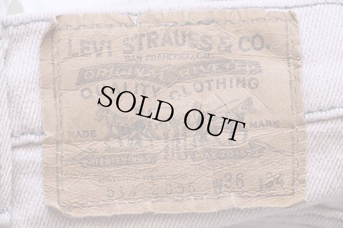 画像6: 80s USA製 Levi'sリーバイス 517 ストレッチ カラーデニムパンツ 薄紫 w36★ブーツカット (6)