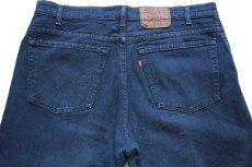 画像5: 90s USA製 Levi'sリーバイス 550 カラーデニムパンツ 後染め 藍色 w38 L30 (5)