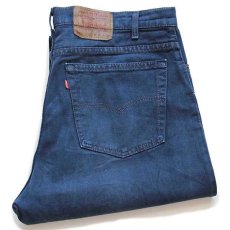 画像1: 90s USA製 Levi'sリーバイス 550 カラーデニムパンツ 後染め 藍色 w38 L30 (1)