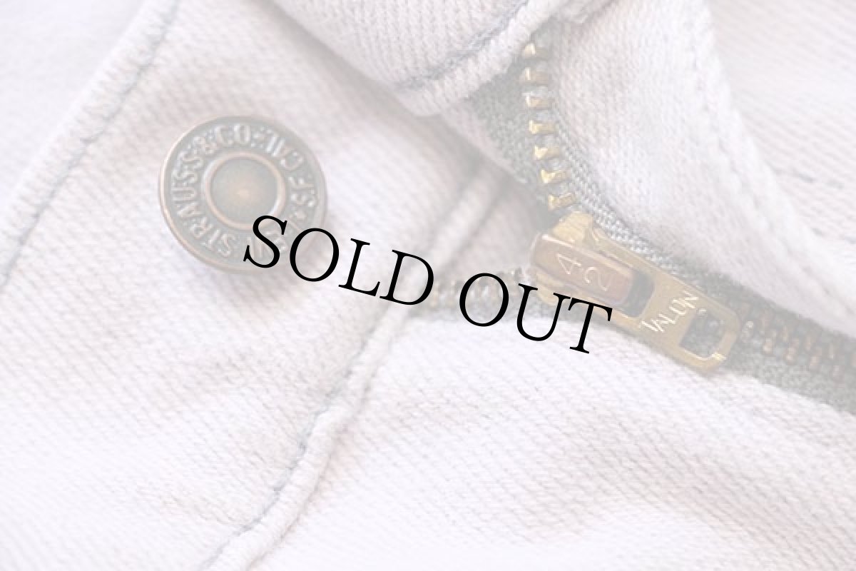 画像8: 80s USA製 Levi'sリーバイス 517 ストレッチ カラーデニムパンツ 薄紫 w36★ブーツカット (8)