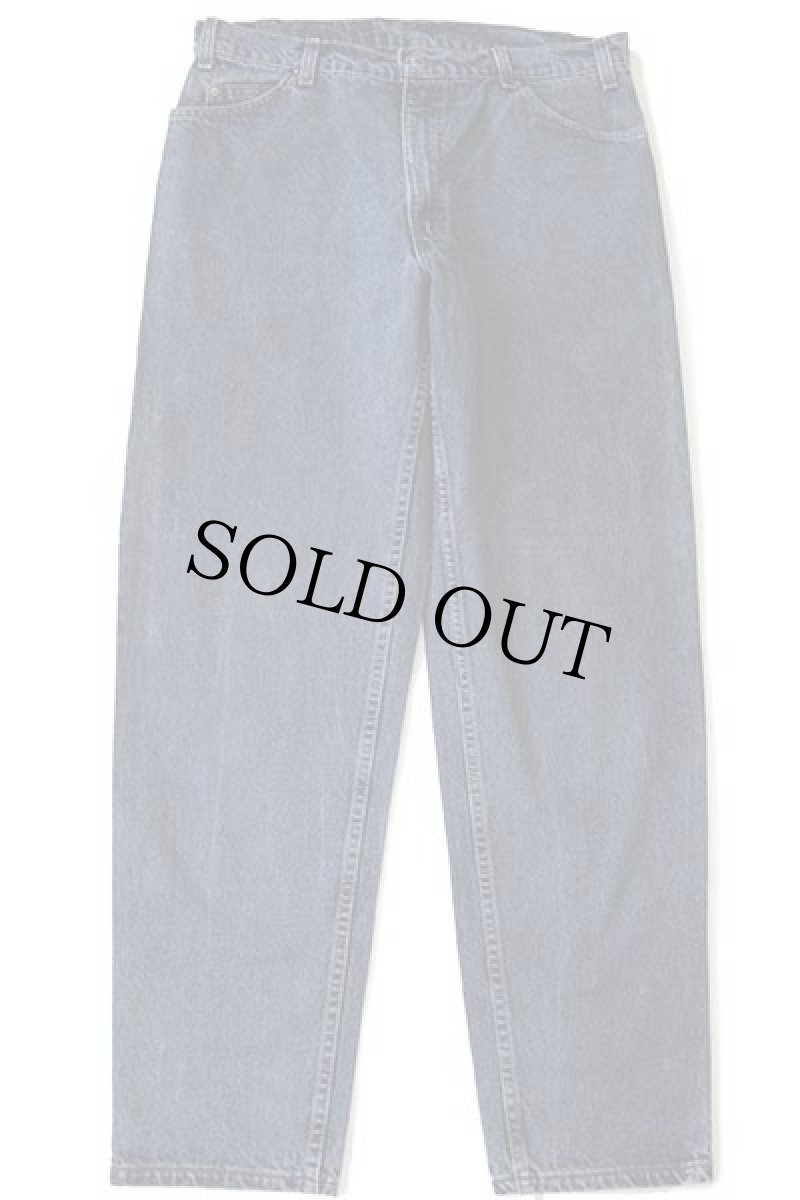 画像2: 90s USA製 Levi'sリーバイス 550 カラーデニムパンツ 紺 w36 L32 (2)