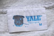 画像4: 90s YALE UNIVERSITY COLOR ME BAD ブルドッグ Tシャツ 杢グレー M (4)