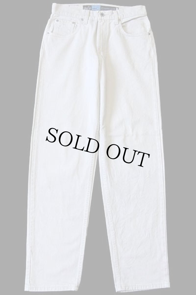 画像2: 90s USA製 Levi'sリーバイス silverTabシルバータブ loose カラーデニムパンツ ライトグレーベージュ 5/6 (2)