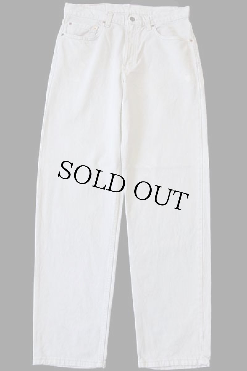 画像2: 90s USA製 Levi'sリーバイス 550 カラーデニムパンツ ライトグレーベージュ w34 L32 (2)