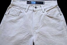 画像4: 90s USA製 Levi'sリーバイス silverTabシルバータブ loose カラーデニムパンツ ライトグレーベージュ 5/6 (4)