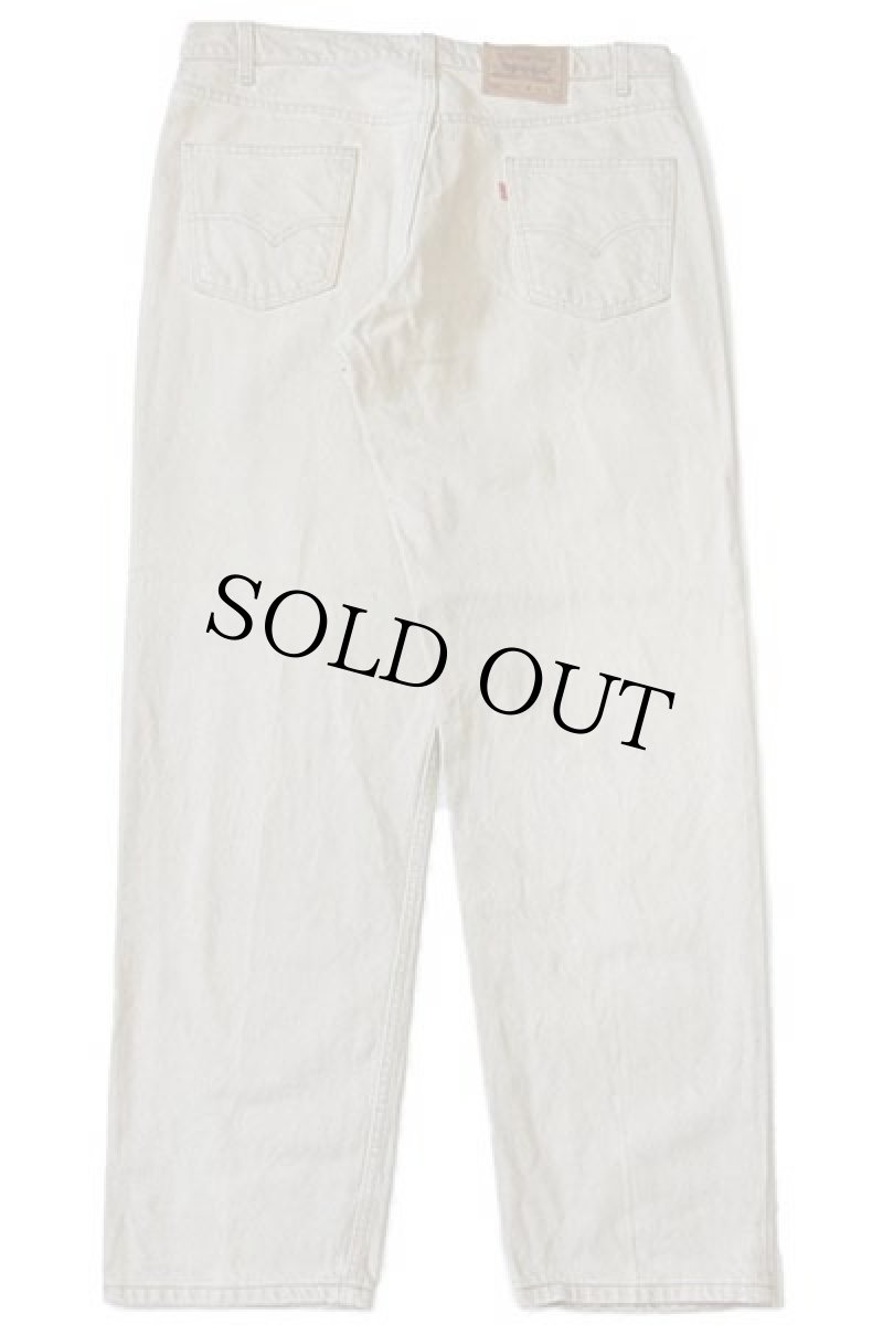 画像3: 90s USA製 Levi'sリーバイス 550 先染め カラーデニムパンツ ライトカーキ w38 L32 (3)