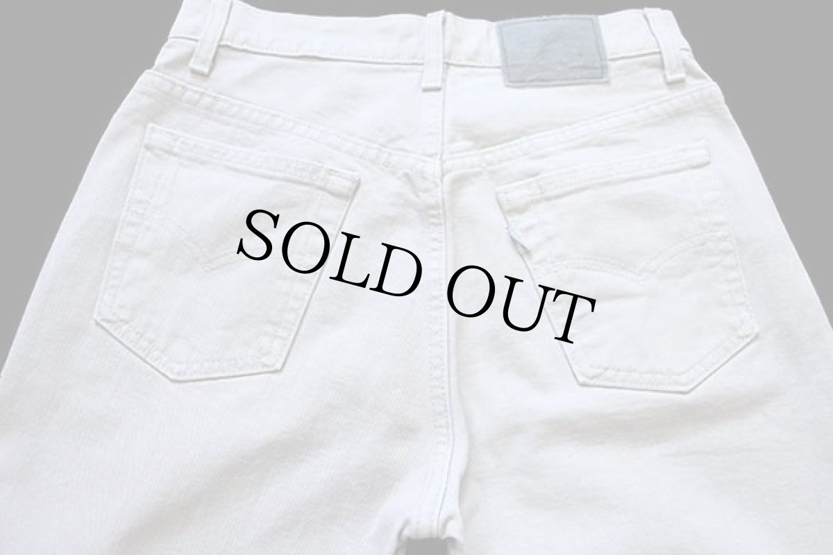 画像5: 90s USA製 Levi'sリーバイス silverTabシルバータブ loose カラーデニムパンツ ライトグレーベージュ 5/6 (5)