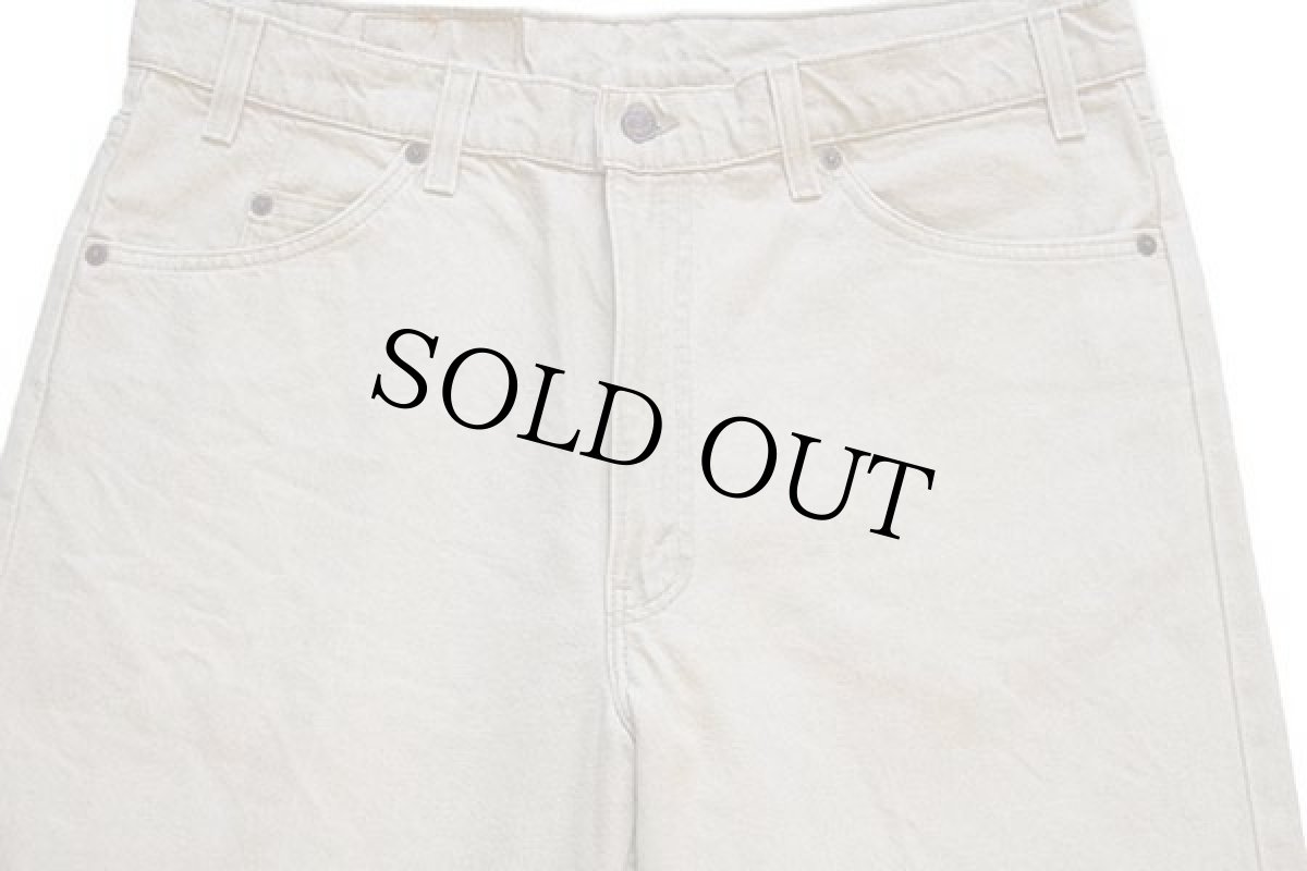 画像4: 90s USA製 Levi'sリーバイス 550 先染め カラーデニムパンツ ライトカーキ w38 L32 (4)