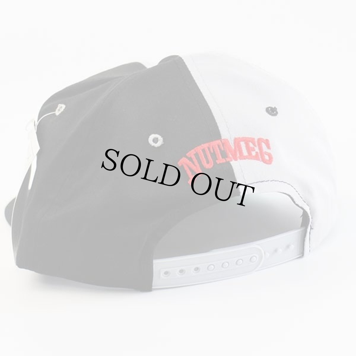 画像2: デッドストック★00s MLB WHITE SOX × バッグスバニー刺繍 バイカラー ベースボールキャップ 黒×グレー (2)