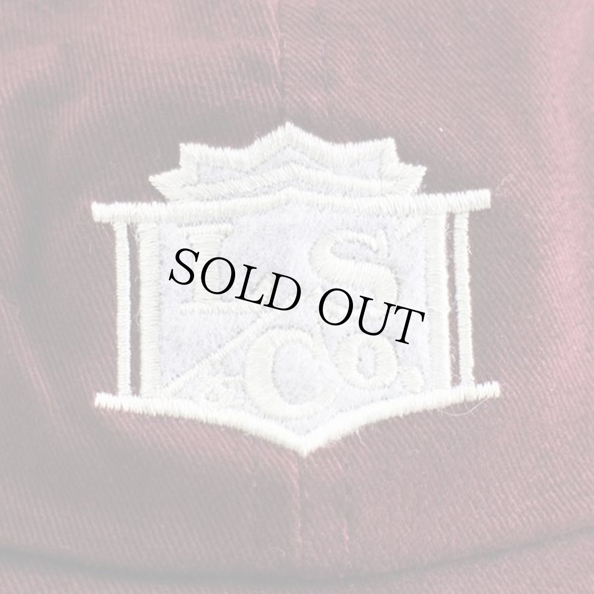 画像6: デッドストック★Levi'sリーバイス ロゴ刺繍 コットンキャップ バーガンディ (6)