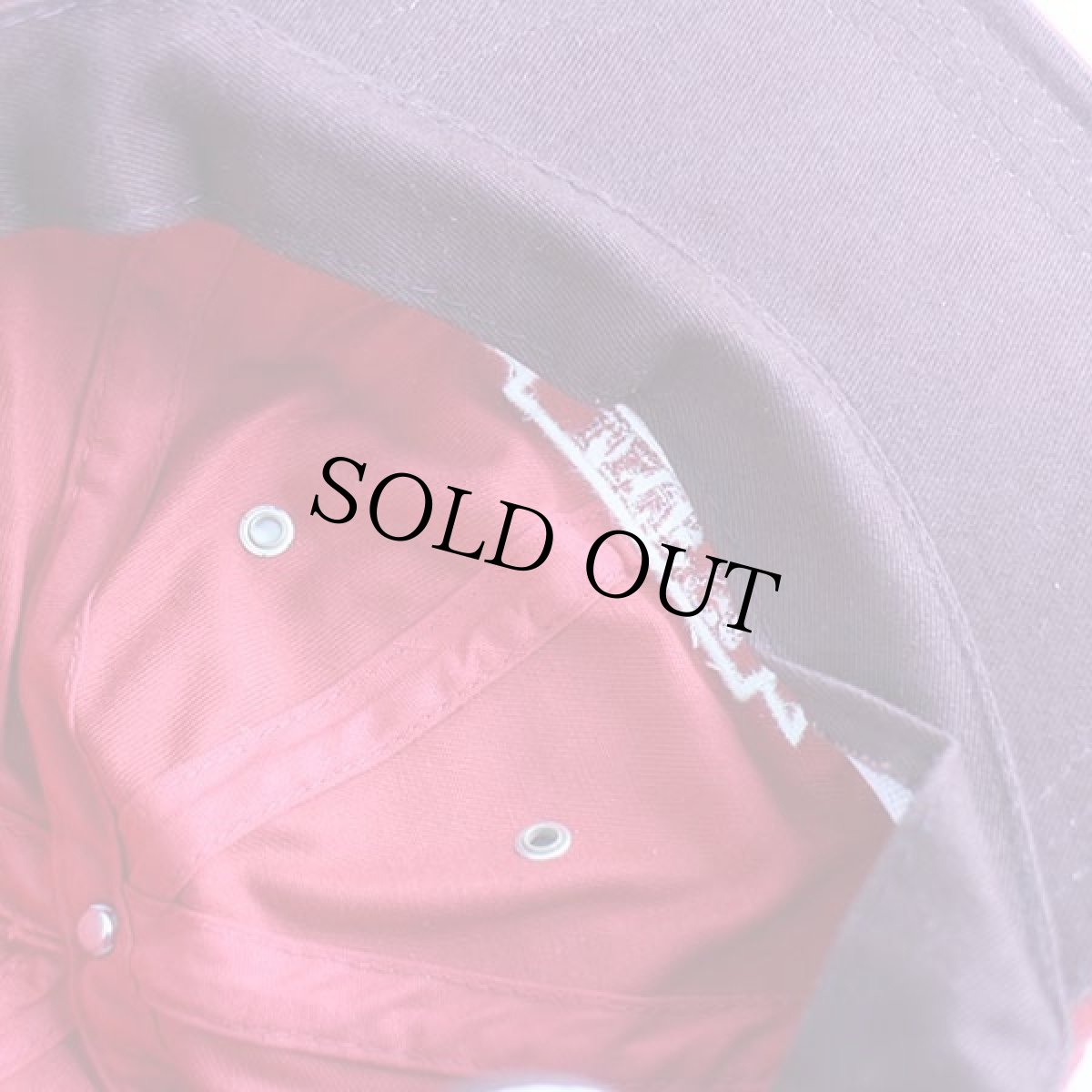 画像7: デッドストック★Levi'sリーバイス ロゴ刺繍 コットンキャップ 赤 (7)