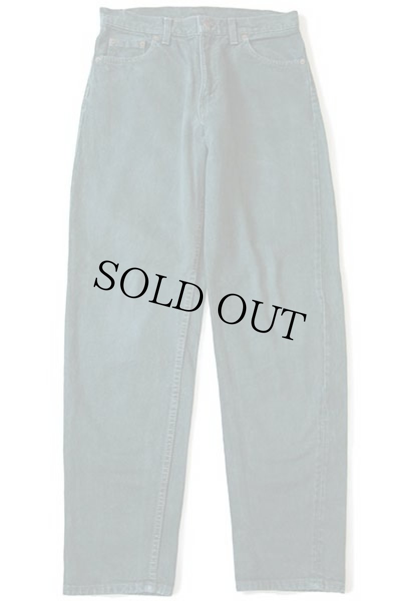 画像2: 90s USA製 Levi'sリーバイス 550 カラーデニムパンツ 後染め 緑 w30 L32 (2)