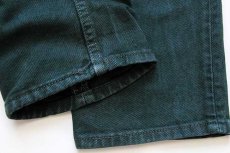 画像8: 90s USA製 Levi'sリーバイス 550 カラーデニムパンツ 後染め 緑 w30 L32 (8)