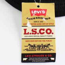 画像6: デッドストック★Levi'sリーバイス コットン ポークパイハット 黒×ベージュ XL (6)