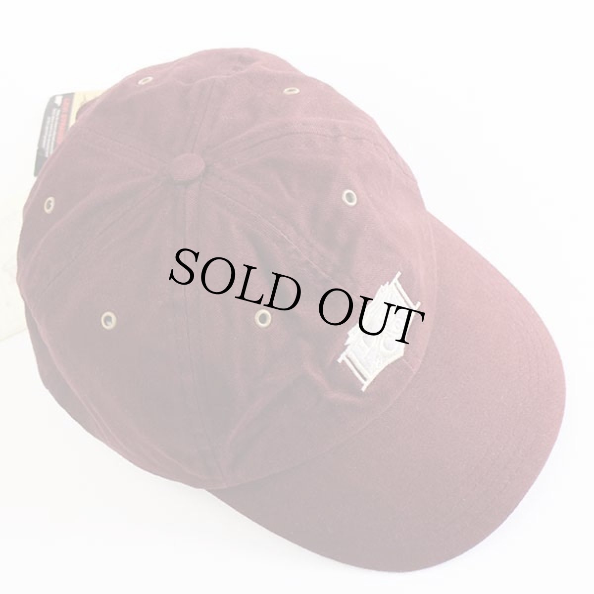 画像3: デッドストック★Levi'sリーバイス ロゴ刺繍 コットンキャップ バーガンディ (3)