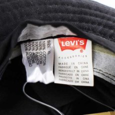 画像7: デッドストック★Levi'sリーバイス コットン ポークパイハット 黒×ベージュ XL (7)