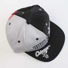 画像3: デッドストック★00s MLB WHITE SOX ホワイトソックス×バッグスバニー刺繍 バイカラー ベースボールキャップ 黒×グレー (3)