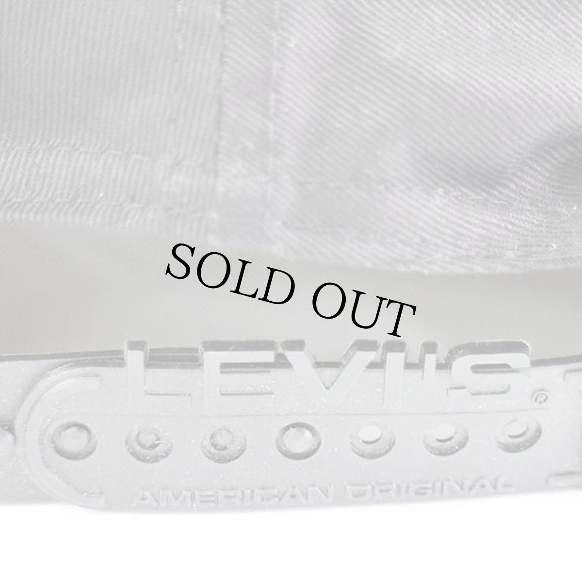 画像7: デッドストック★Levi'sリーバイス ロゴ刺繍 コットンキャップ 黒 (7)