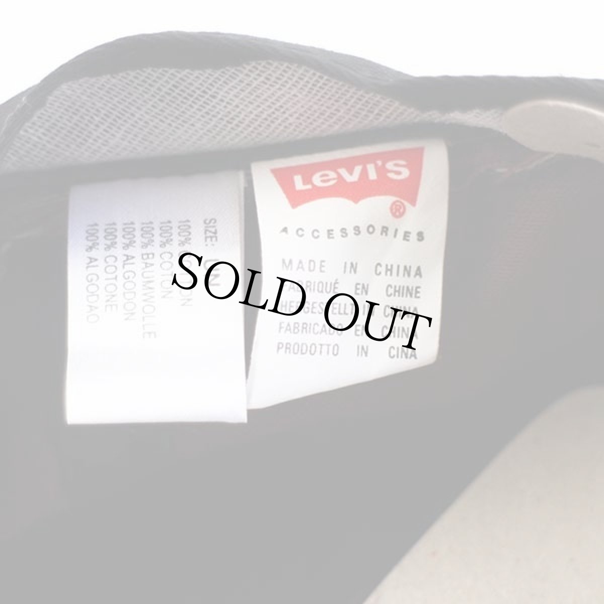 画像4: デッドストック★Levi'sリーバイス ロゴ刺繍 コットンキャップ バーガンディ (4)