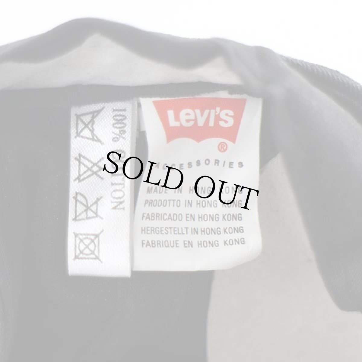 画像5: デッドストック★Levi'sリーバイス ロゴ刺繍 コットンキャップ 黒 (5)