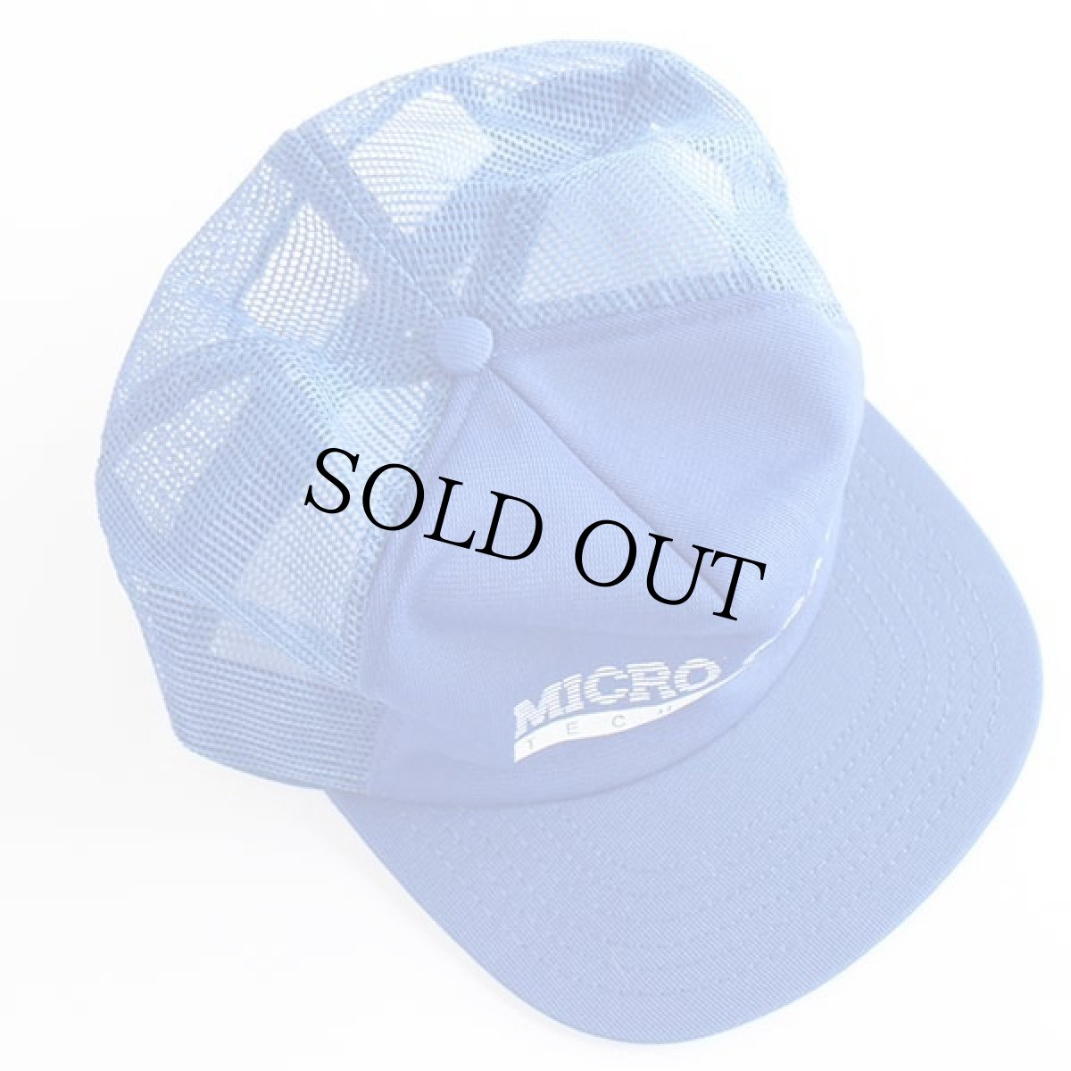 画像3: 80s USA製 MICRO CRAFT TECHNOLOGY メッシュキャップ 青 (3)