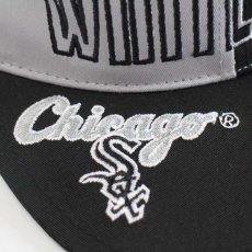 画像5: デッドストック★00s MLB WHITE SOX ホワイトソックス×バッグスバニー刺繍 バイカラー ベースボールキャップ 黒×グレー (5)