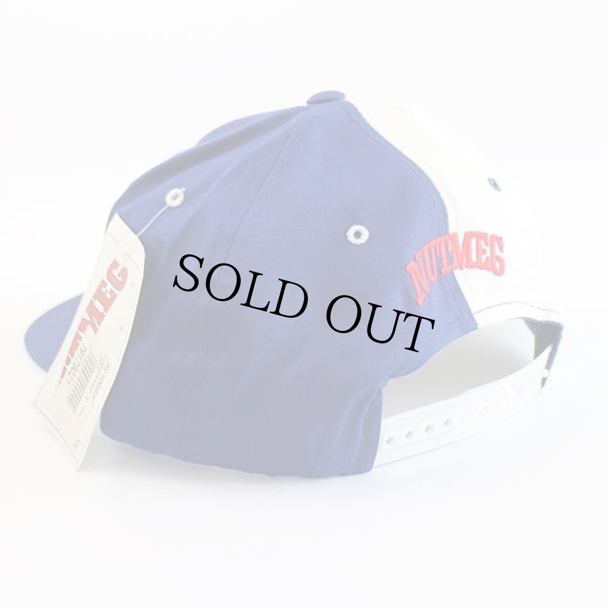 画像2: デッドストック★00s MLB NewYork Yankees ヤンキース×バッグスバニー刺繍 バイカラー ベースボールキャップ 青×白 (2)