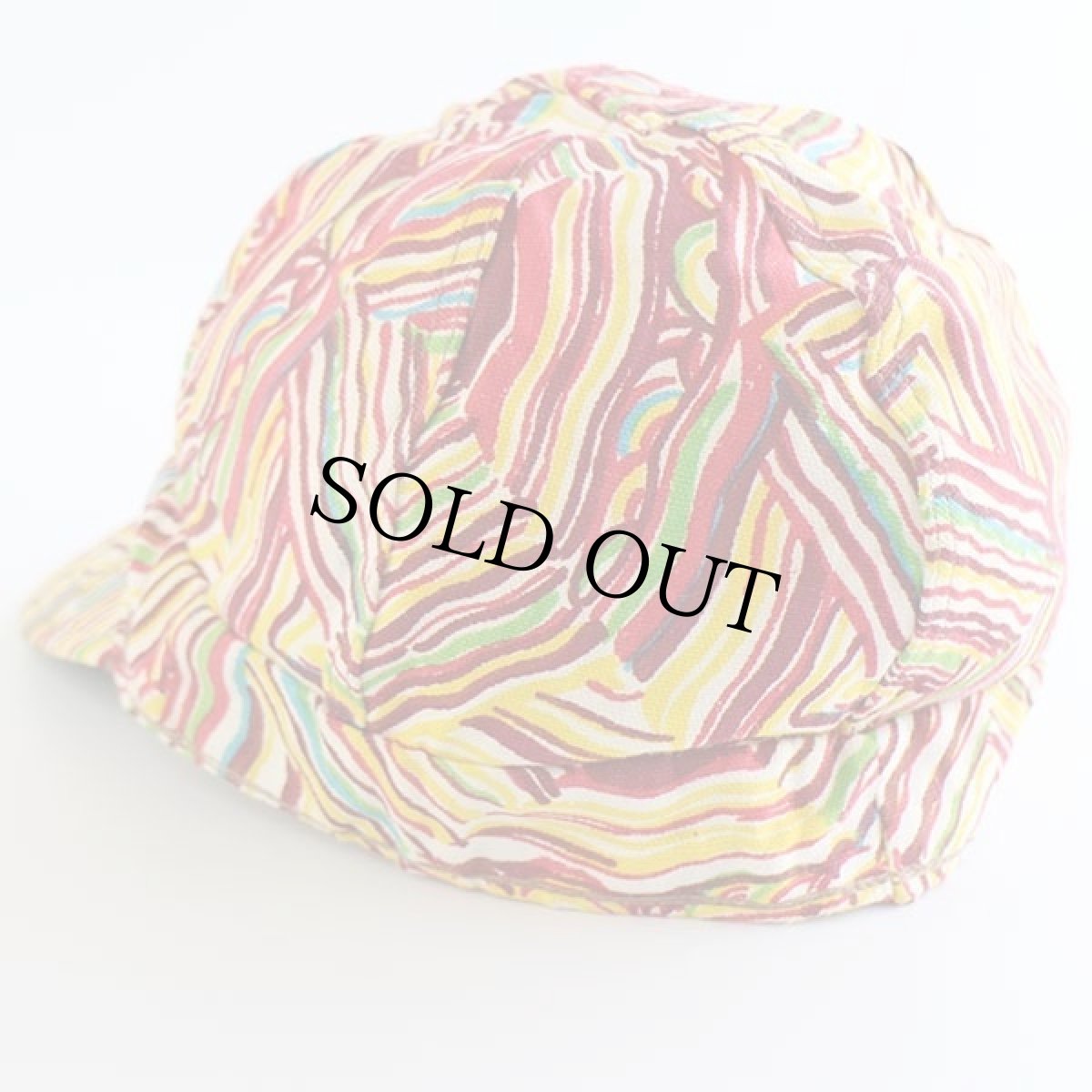 画像2: 60s USA製 KROMER 総柄 コットン ワークキャップ 7 1/8 (2)