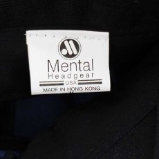 画像8: デッドストック★Mental コットン キャンバス フィッシング キャップ 紺×黒 M (8)